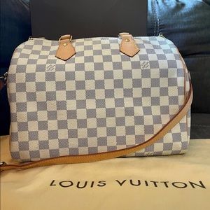 Louis Vuitton speedy bandouliere azur 30
